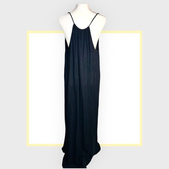 Velvet - black light weight coverup - Picture 2 of 4